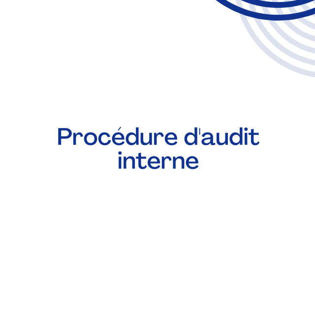 Procédure d'audit interne