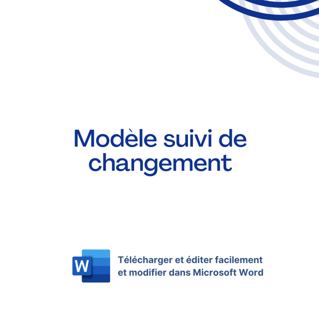 Modèle Document de suivi de changement