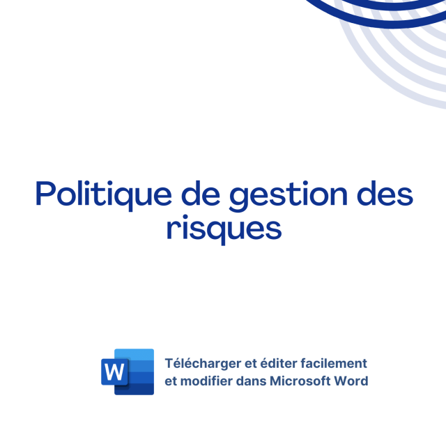 Politique de gestion des risques