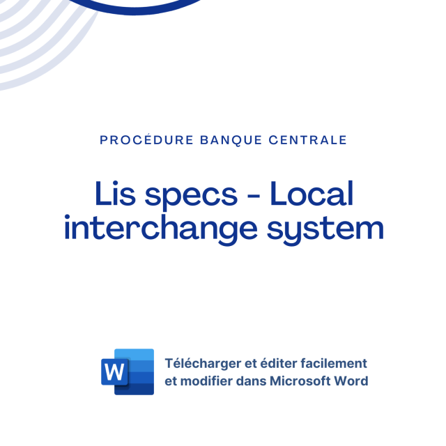 Modèle de politique - Lis specs - Local interchange system