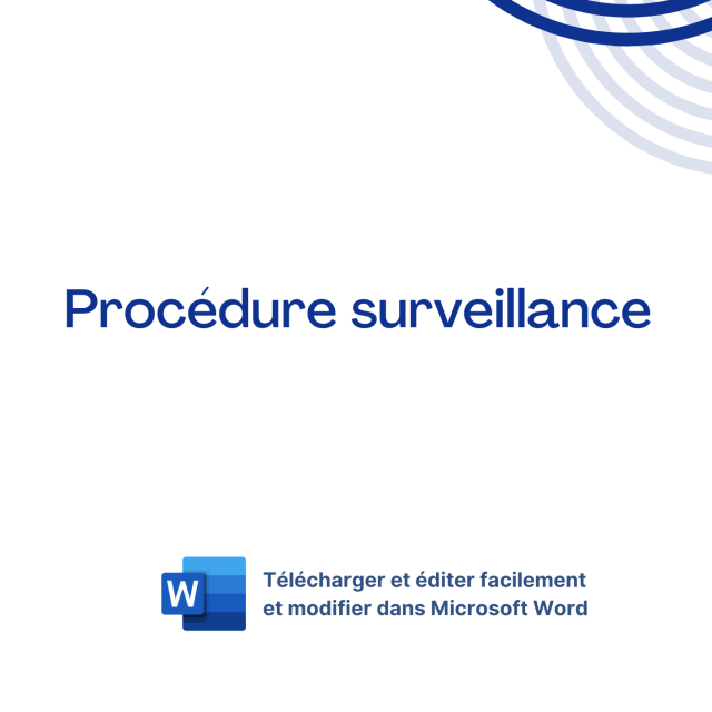 Modèle de Procédure surveillance